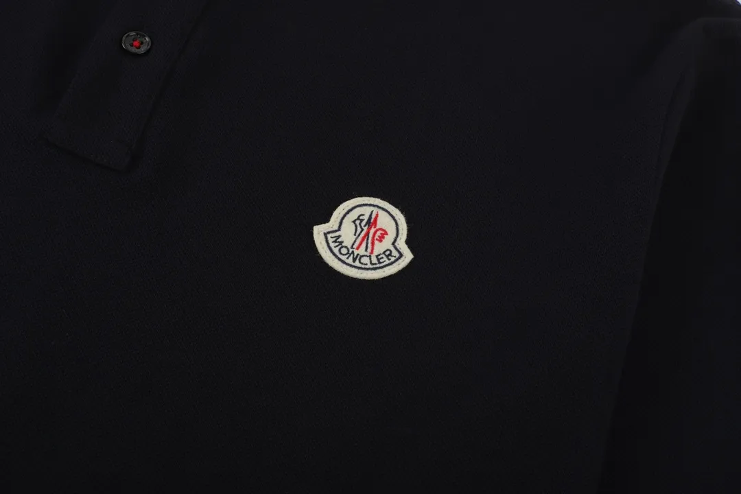 MONCLE *2024AW POLONew Arrival Classic Logo ， Classic ， ， 💯 ， ， 100% ， ：Black White Light Gray Dark Blue Size：M-XXL